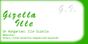 gizella ille business card